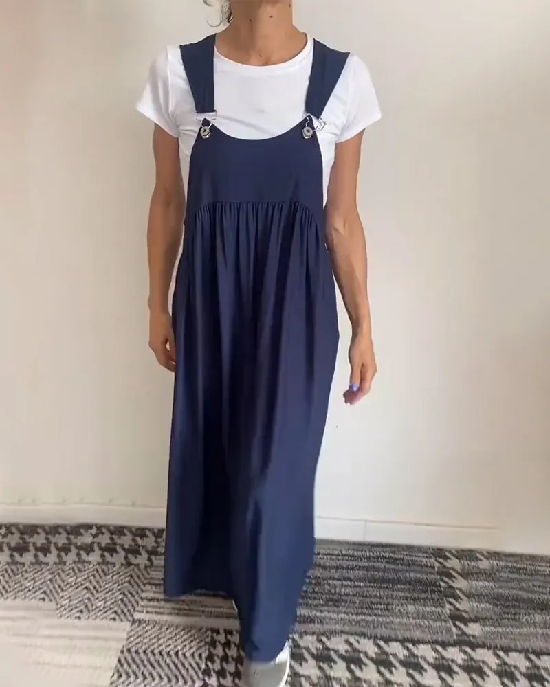 Relaxed Fit Solid Color Dress