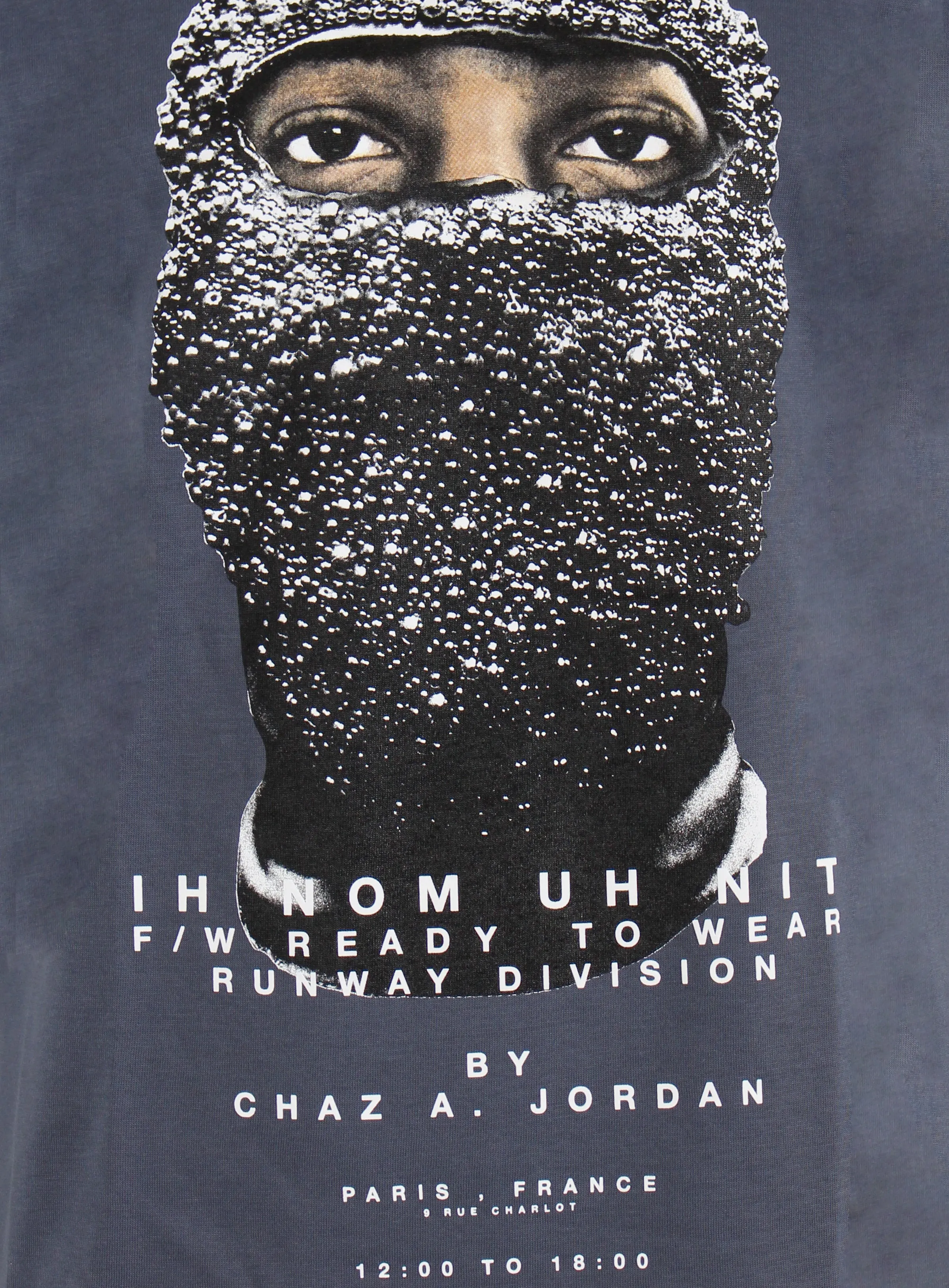 Relaxed Fit T-Shirt Black Mask   Lim.Ed Quote on Back