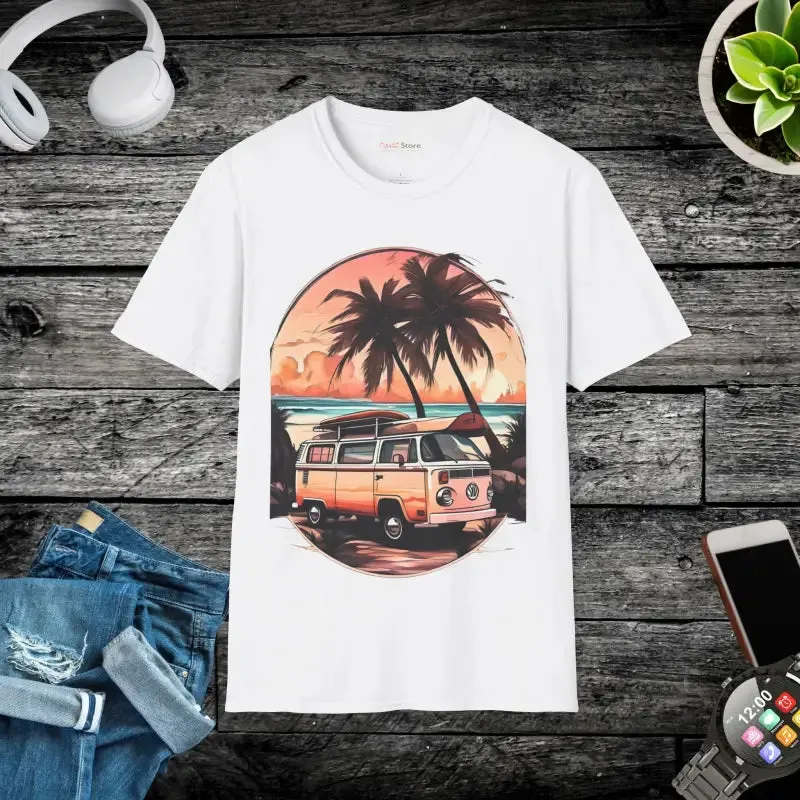 Retro Roadtrip Vibes Unisex Tee for Timeless Style