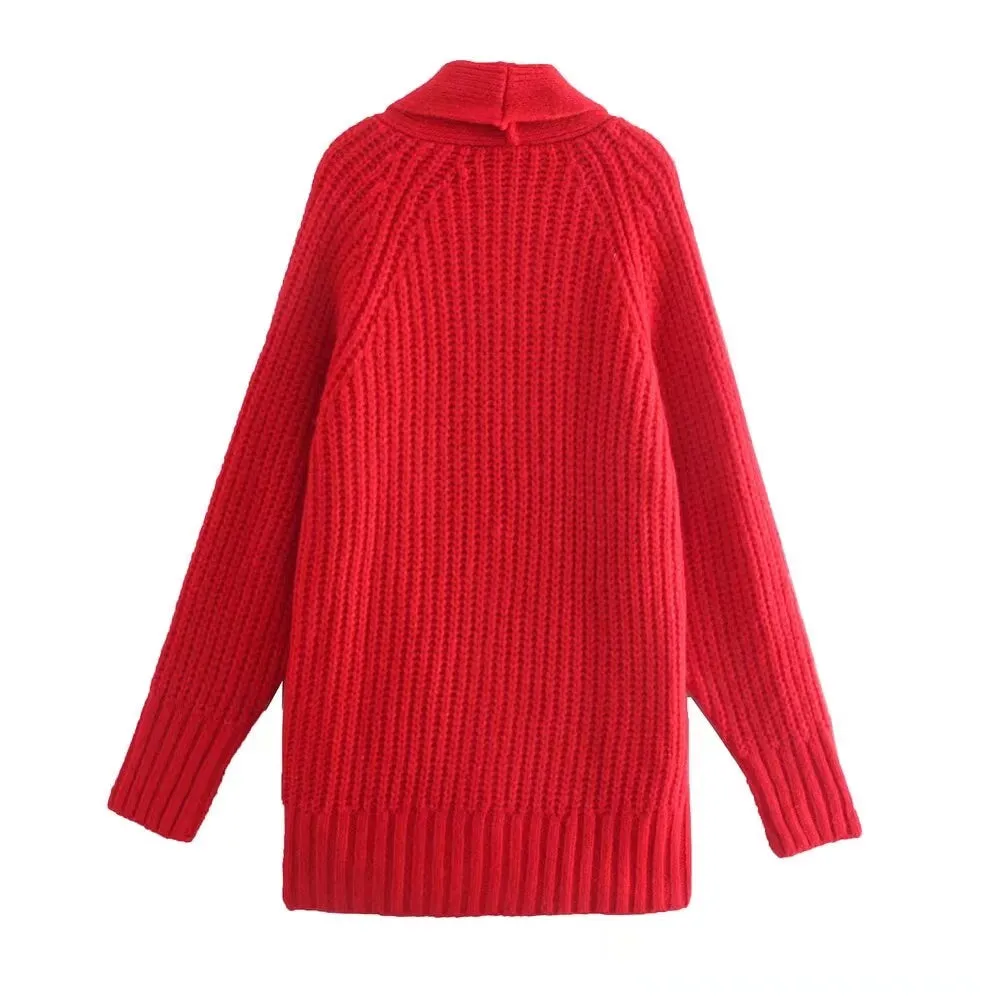 Ribbed Long Sleeve Open Cardigan