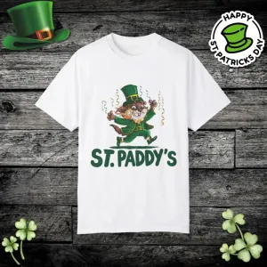 Rockin Animal Leprechaun St Patricks Day Tee
