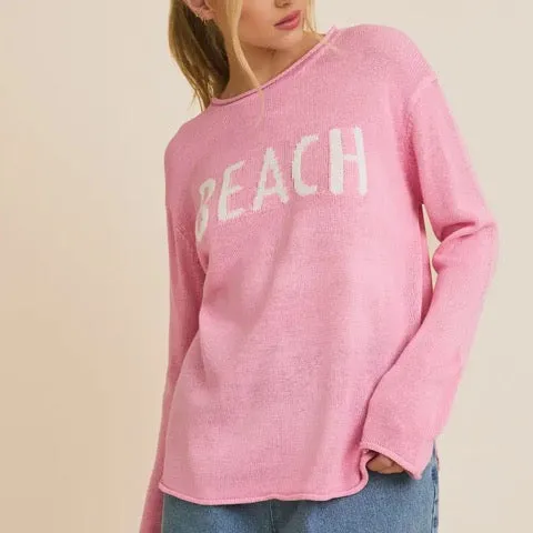 Round Neck Beach Sweater