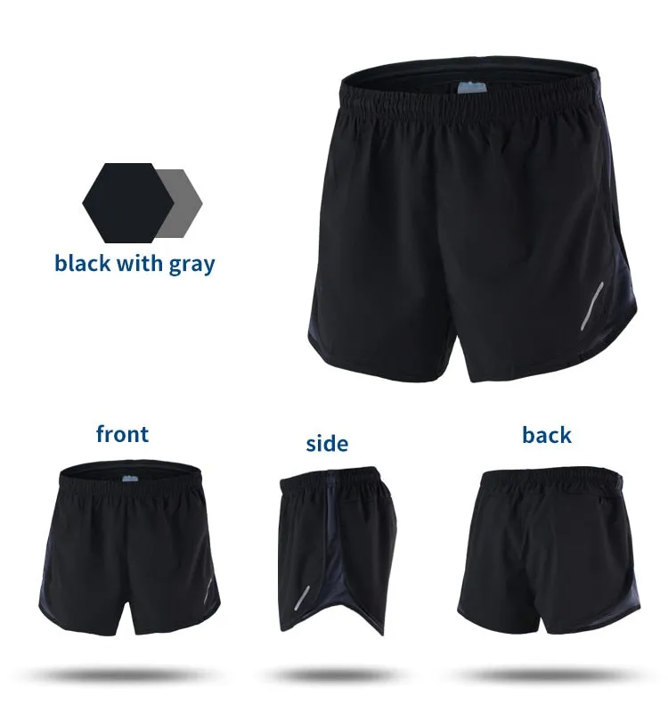Running Shorts Men 2 in 1 Sport Athletic Crossfit Fitness Gym Shorts Pants Workout Clothes Marathon Sportswear