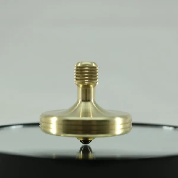 S2 - Brushed Brass Spinning Top