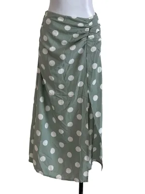 Sage Green Polkadot Skirt