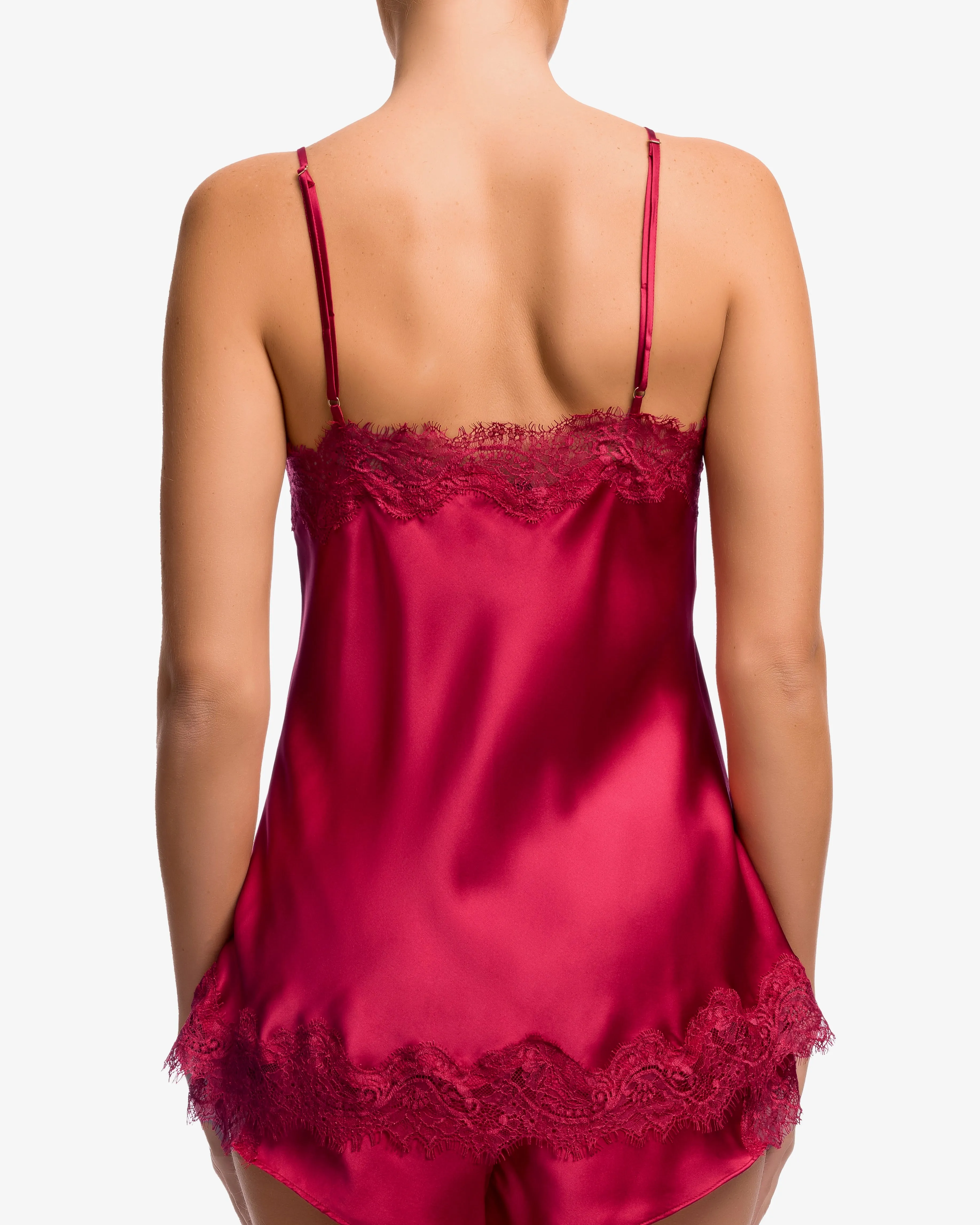 Sainted Sisters - Silk Camisole - Crimson Rose
