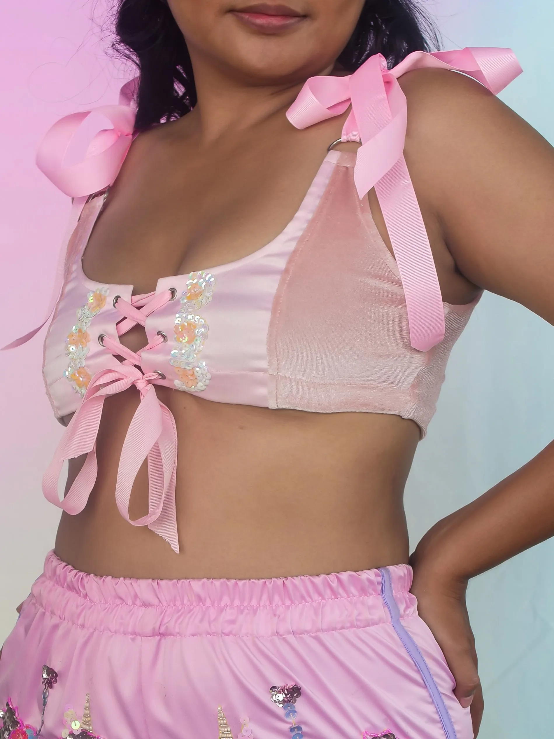 Sakura Sideshow Garter Top