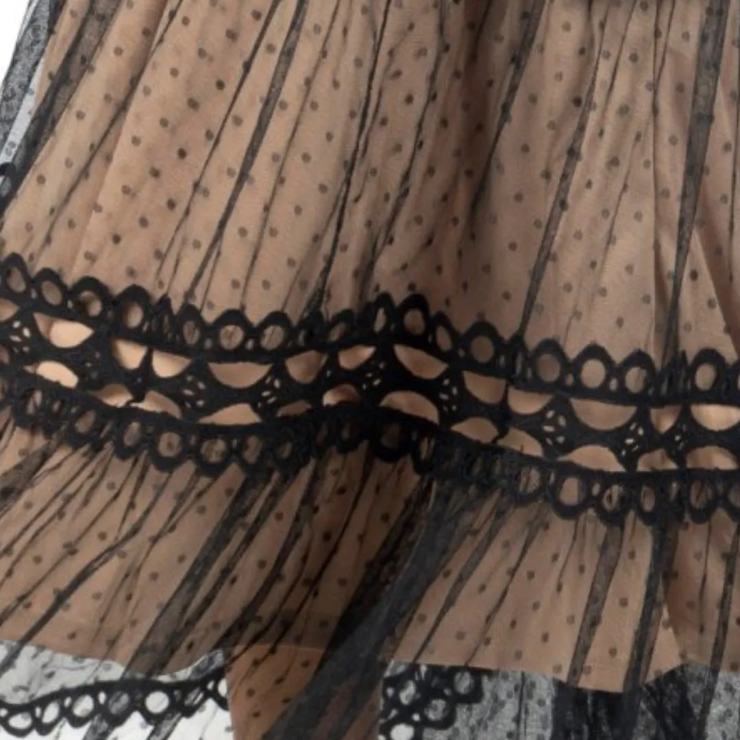 Serena Black Lace Maxi Dress