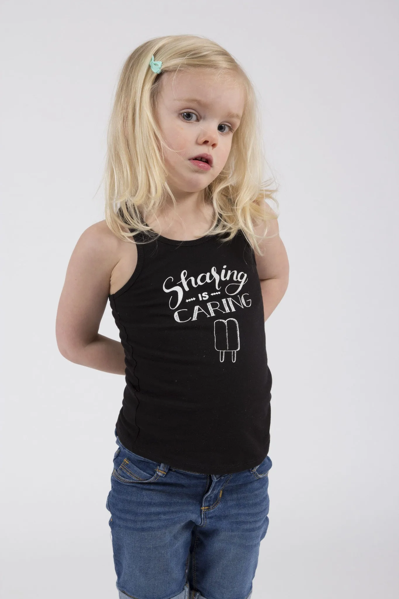 Sharing is Caring Girls Racerback Tank Top