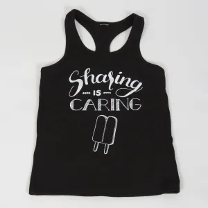 Sharing is Caring Girls Racerback Tank Top