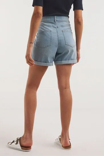 Simply Be Blue Super Lightwash Short