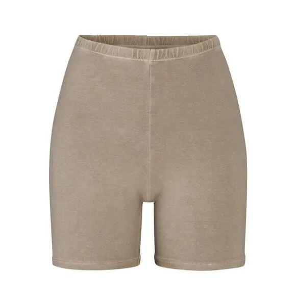 SKIMS High Rise Stretch Outdoor Basic Bike Shorts DESERT Size MEDIUM