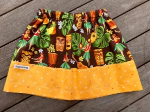 SKIRT - HULA GIRL in brown/orange