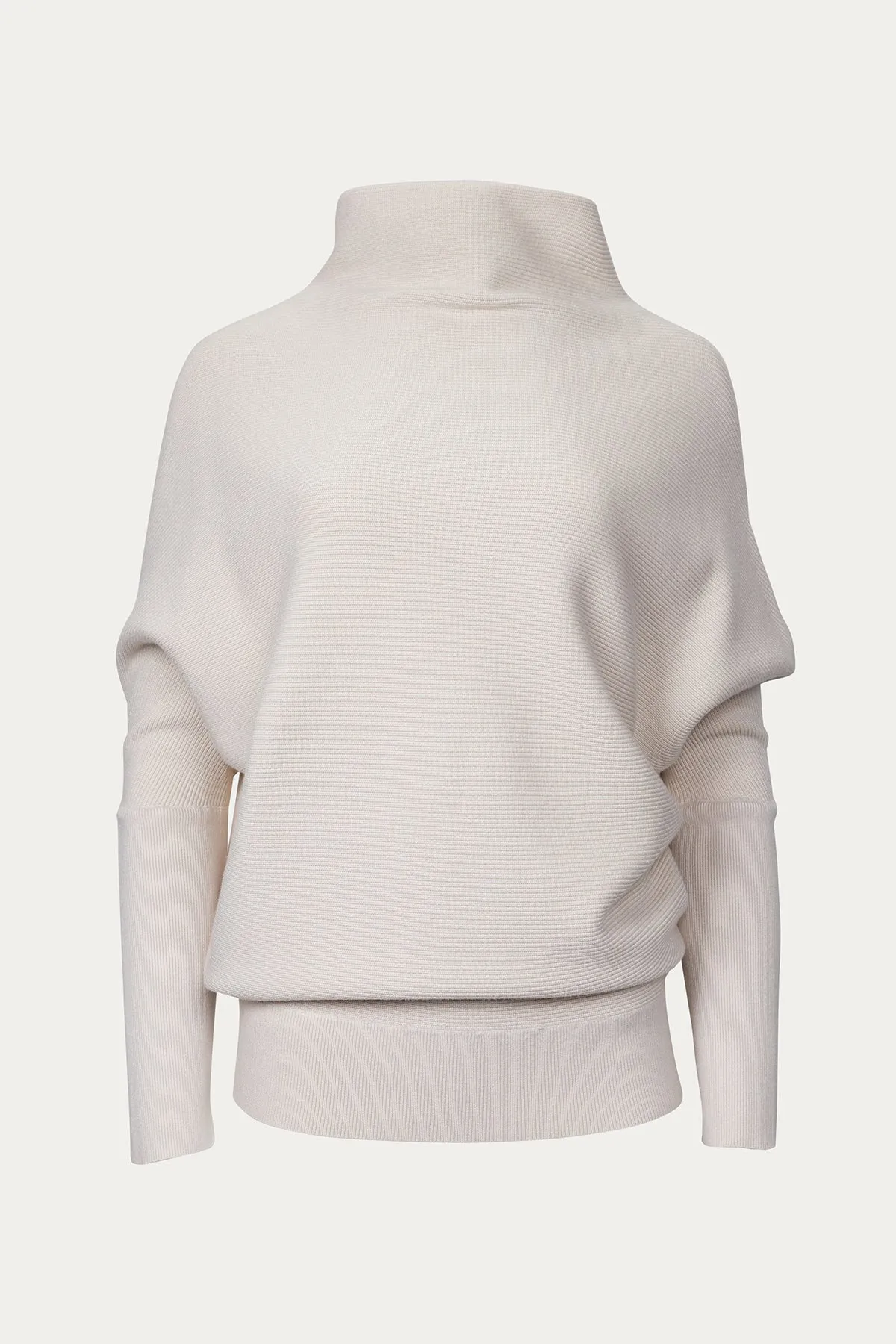 SLOUCH-NECK DOLMAN PULLOVER