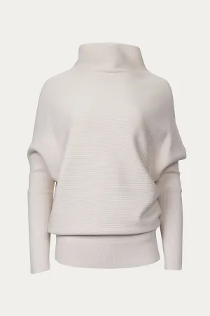 SLOUCH-NECK DOLMAN PULLOVER
