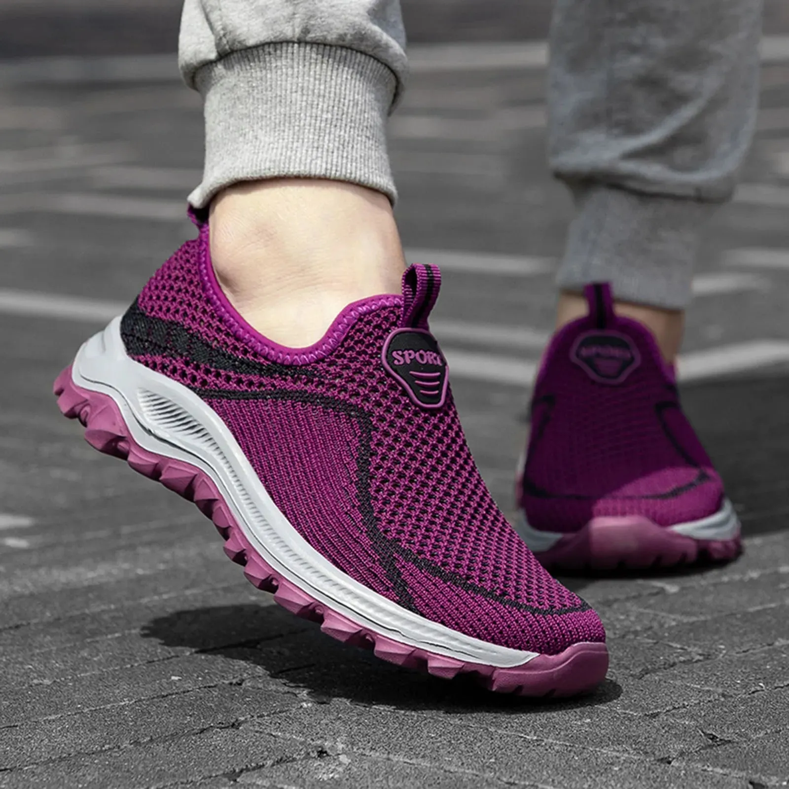 Sports Shoes For Women Sneakers Breathable Casual Lightweight Sports Comfy Flats Shoes Women Loafers Shoes Zapatos Mujer