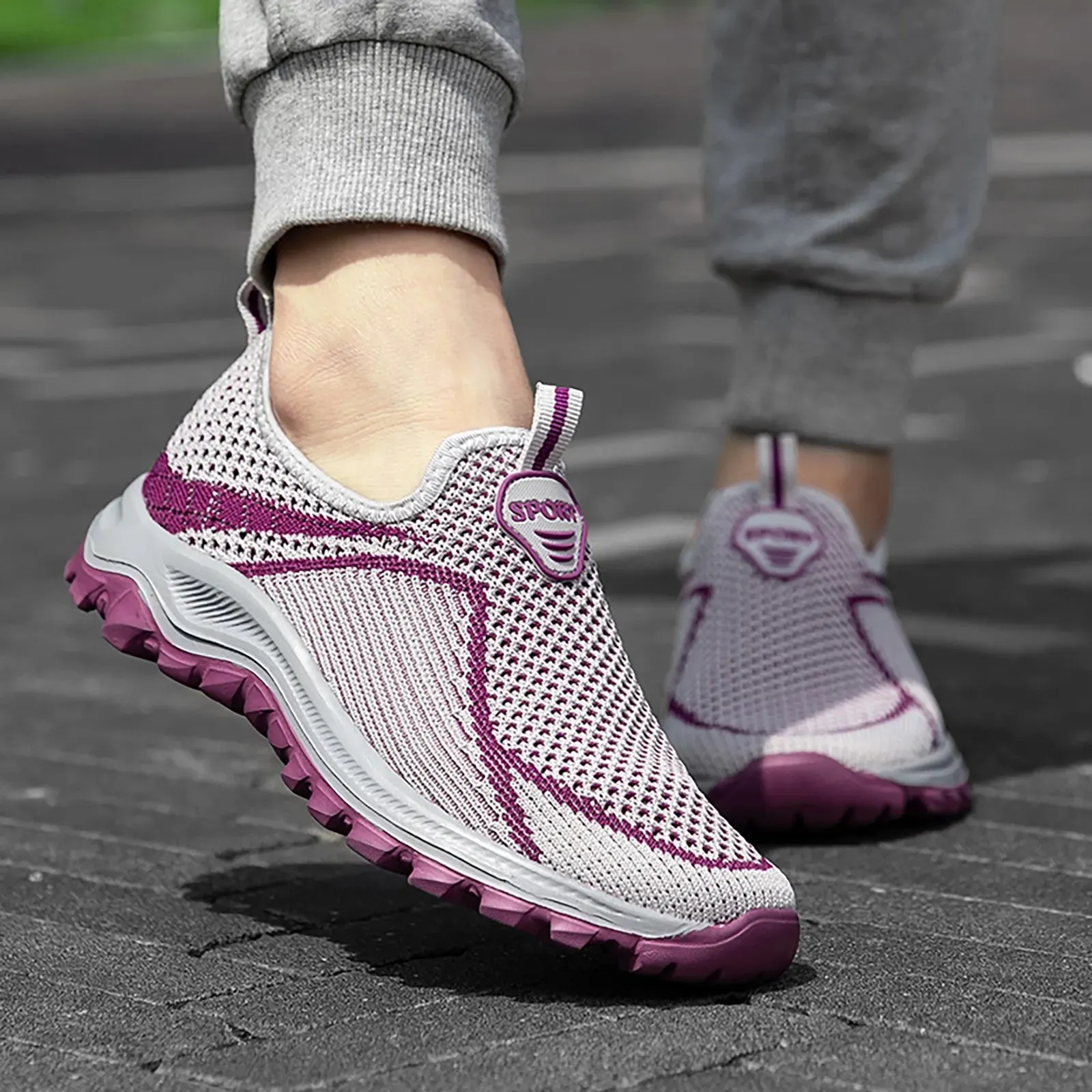 Sports Shoes For Women Sneakers Breathable Casual Lightweight Sports Comfy Flats Shoes Women Loafers Shoes Zapatos Mujer