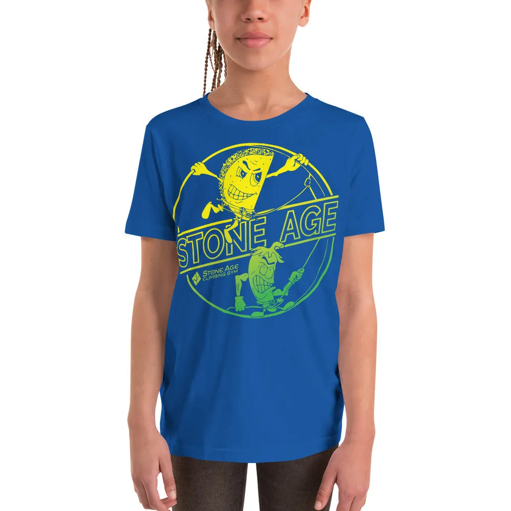 Stone Age Youth Chile & Taco T-Shirt - Print on Demand