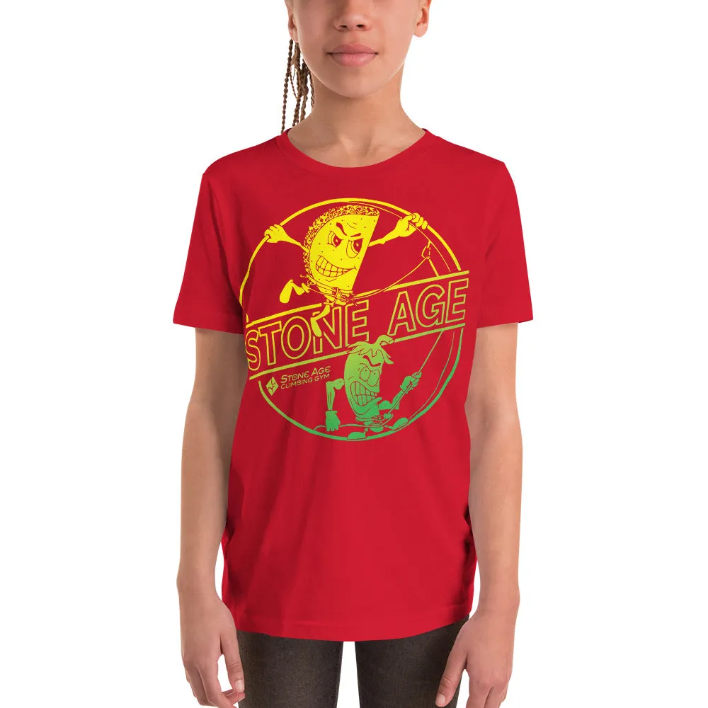 Stone Age Youth Chile & Taco T-Shirt - Print on Demand