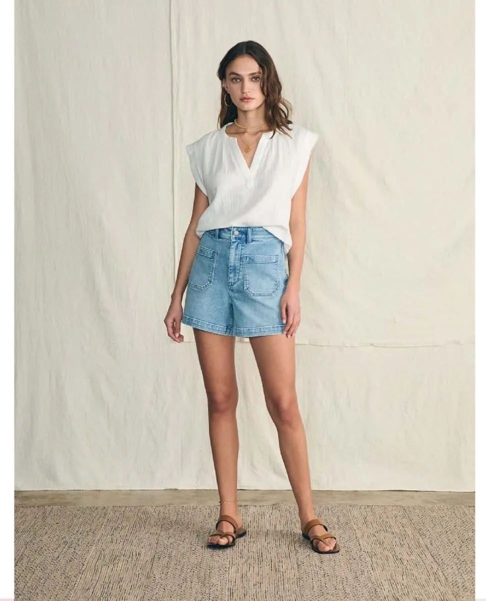 Stretch Terry Patch Pocket Shorts