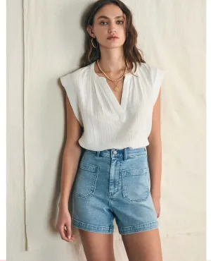 Stretch Terry Patch Pocket Shorts