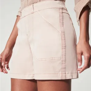 Stretch Twill Shorts, 6&quot; Pale Pink, Size XL, NWT