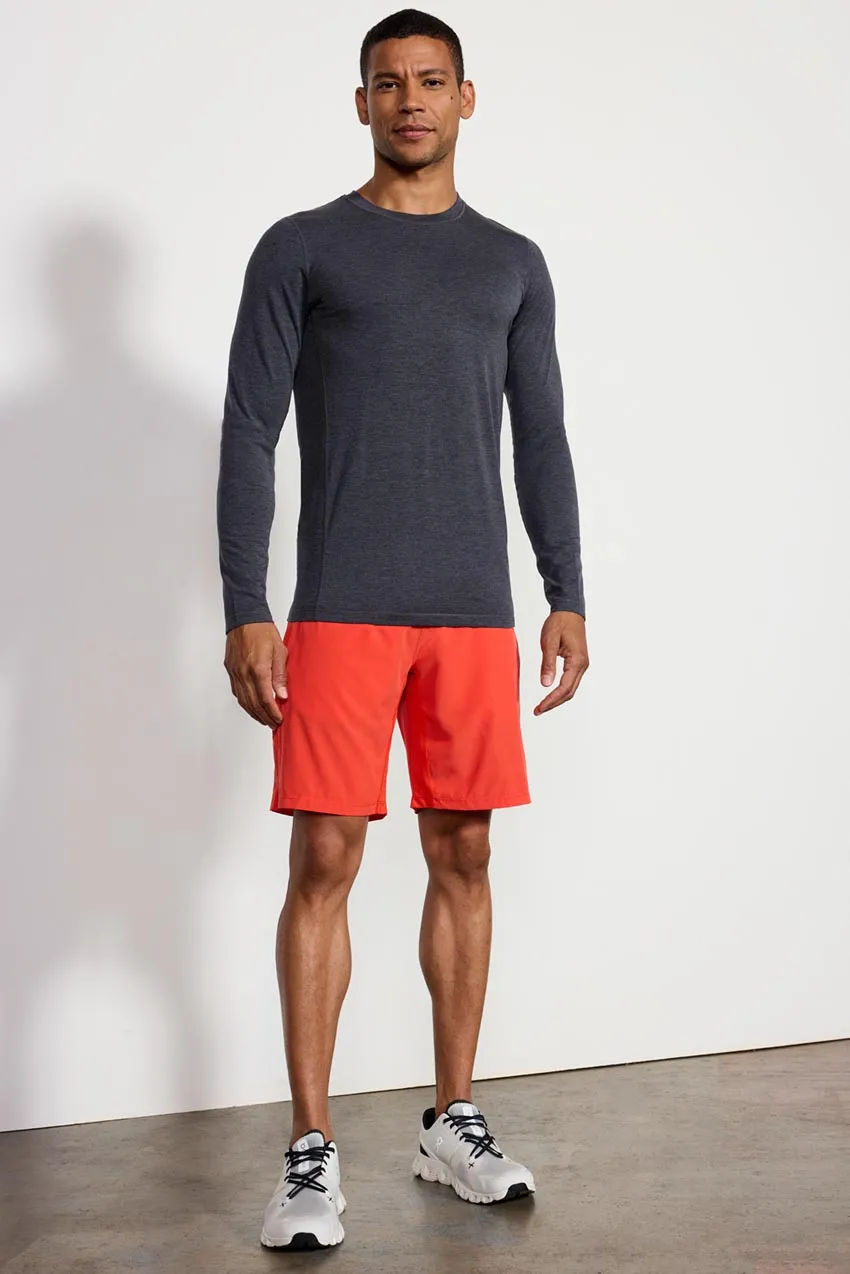 Stride Short with Liner - 9" - Scarlet Ibis