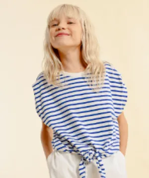 Striped Front Knot Crop