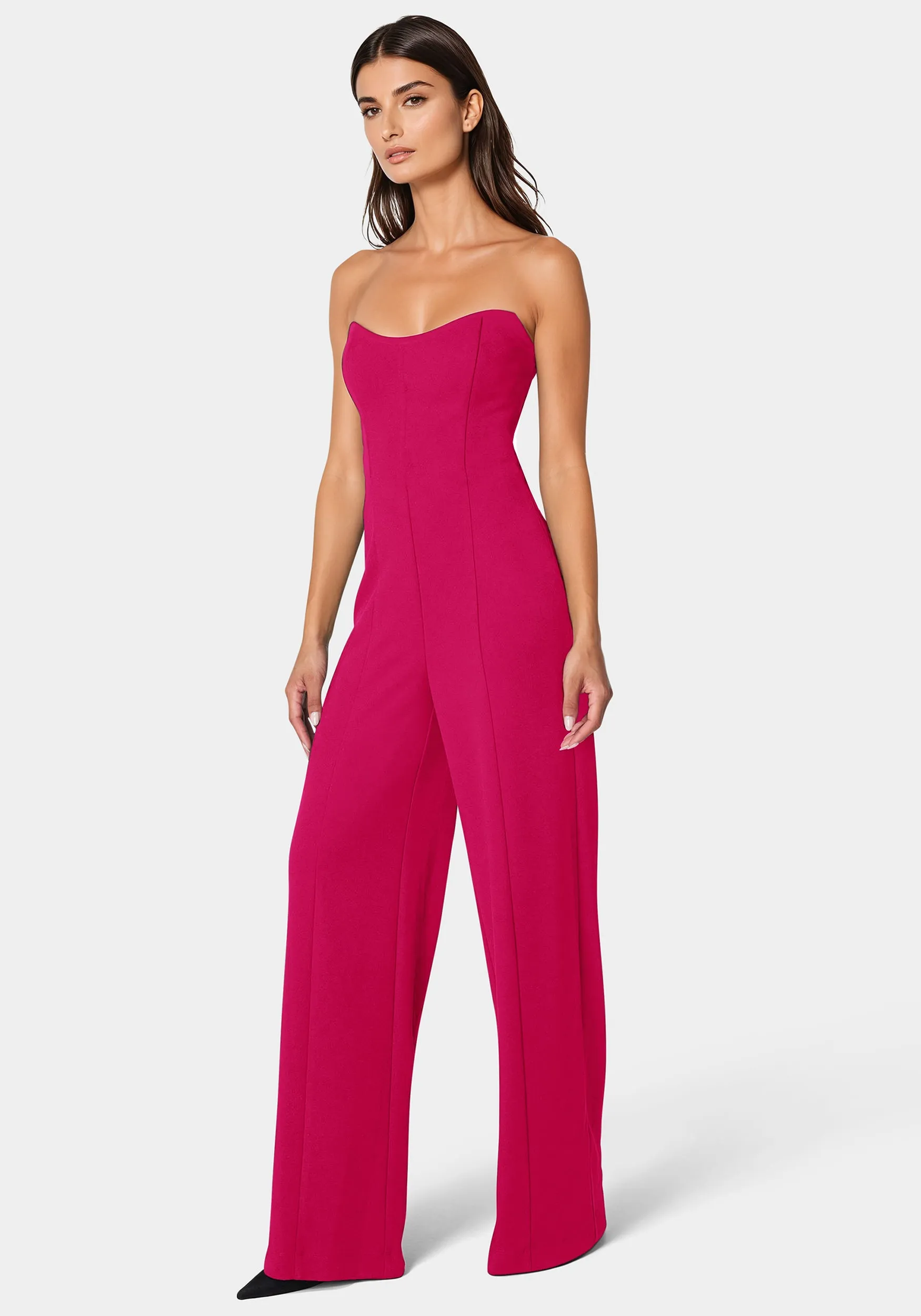 Studded Pearl Top And Palazzo Leg Jumpsuit