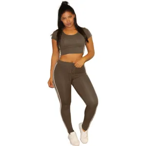 Summer Casual Jumpsuit Romper 2 piece set Outfits Round Neck Hooded Bodycon Short Sleeve Sexy Jumpsuits Playsuit Wear