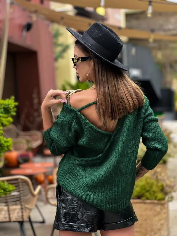 Sweater with Criss Cross on the back