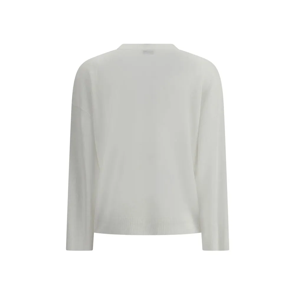 Sweater with iconic embellishments