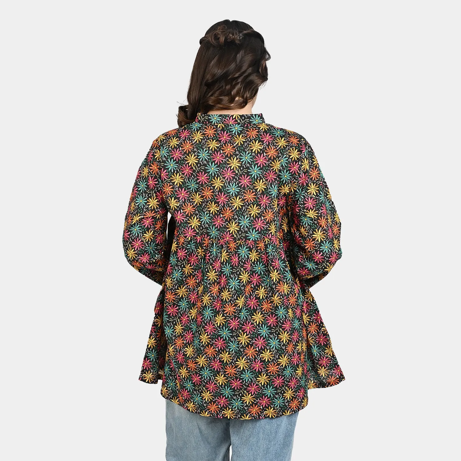 Teens Girls Printed Cotton Casual Tops