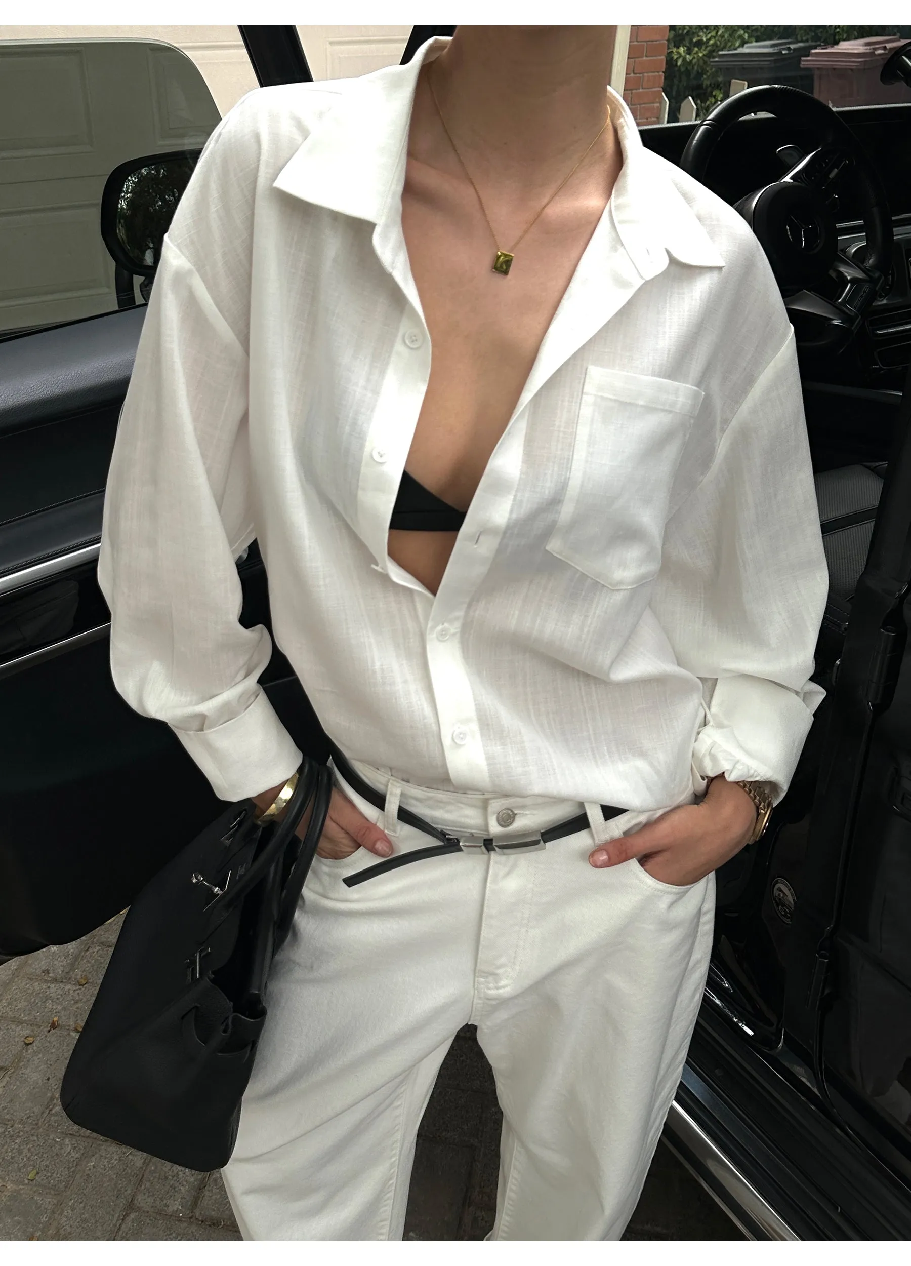 Tencel Relaxed Lapel Shirt