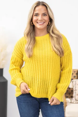 Textured Round Neck Sweater