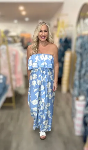 The Blue Floral Jumpsuit