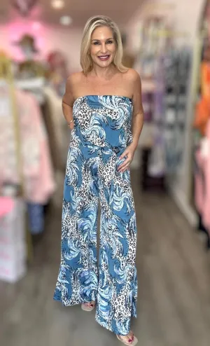 The Tropical Animal Print Jumpsuit