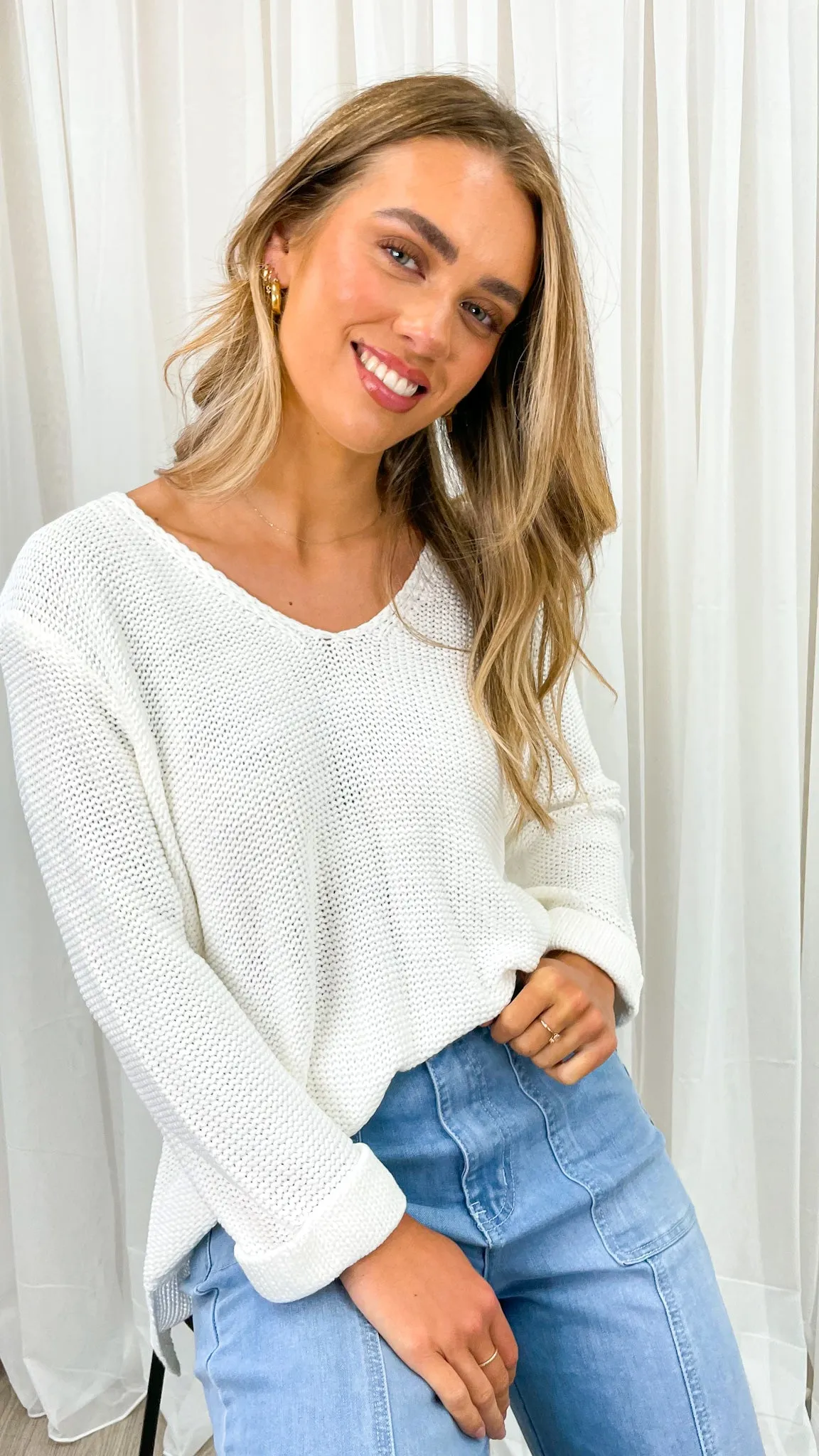 TIANA KNIT - WHITE