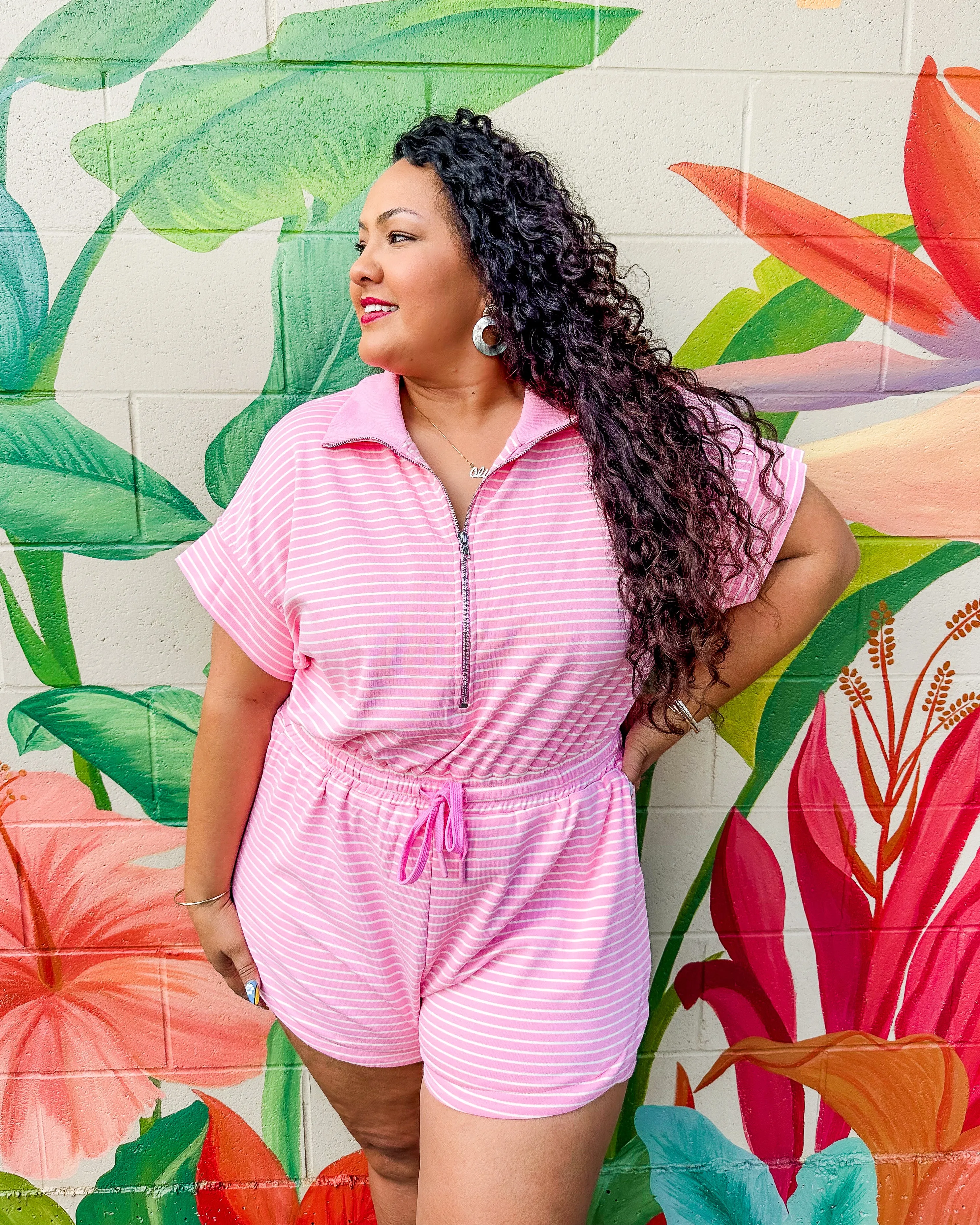 Tilly Bloom Romper - Pink