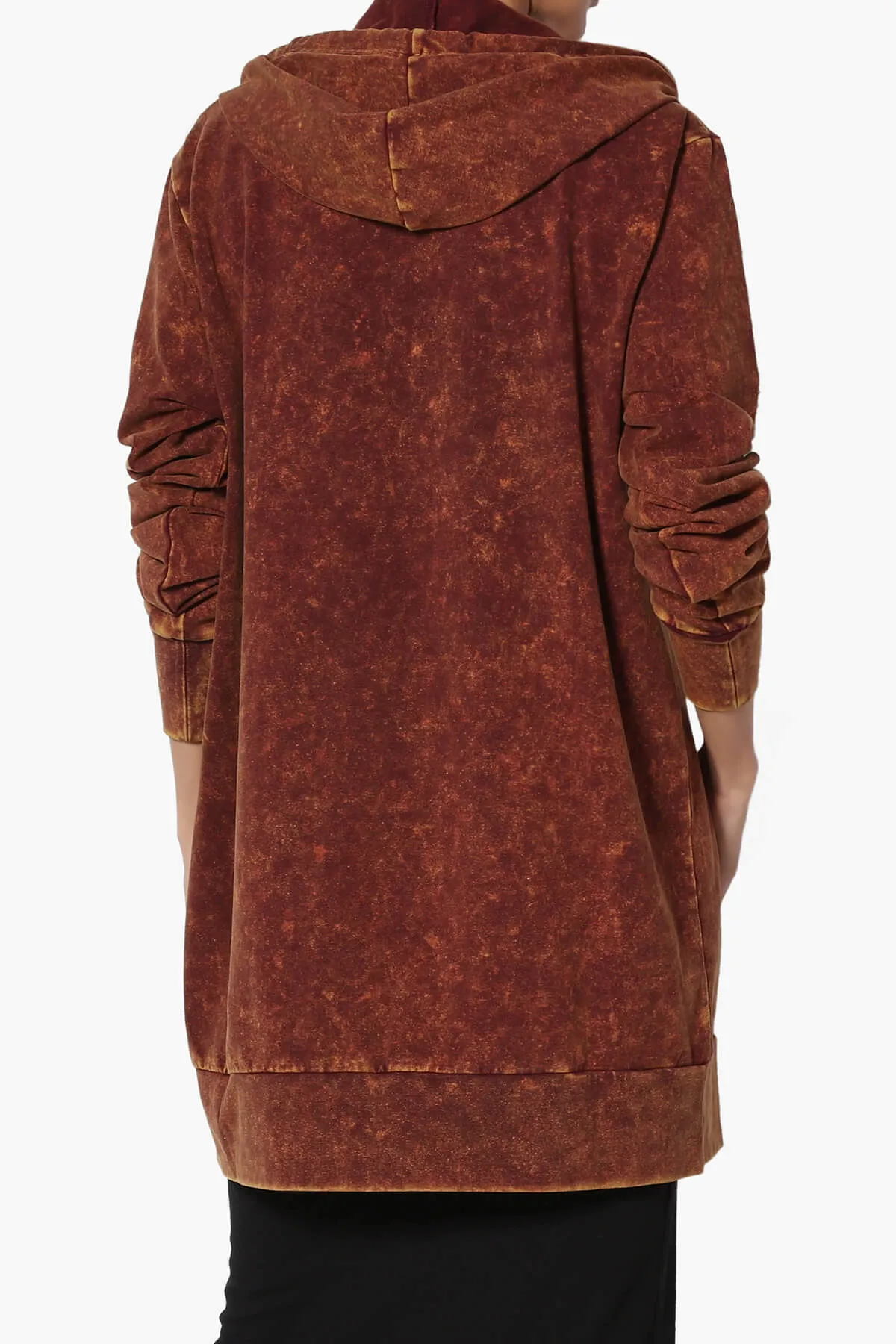 Trophy Acid Wash Hoodie Tunic PLUS