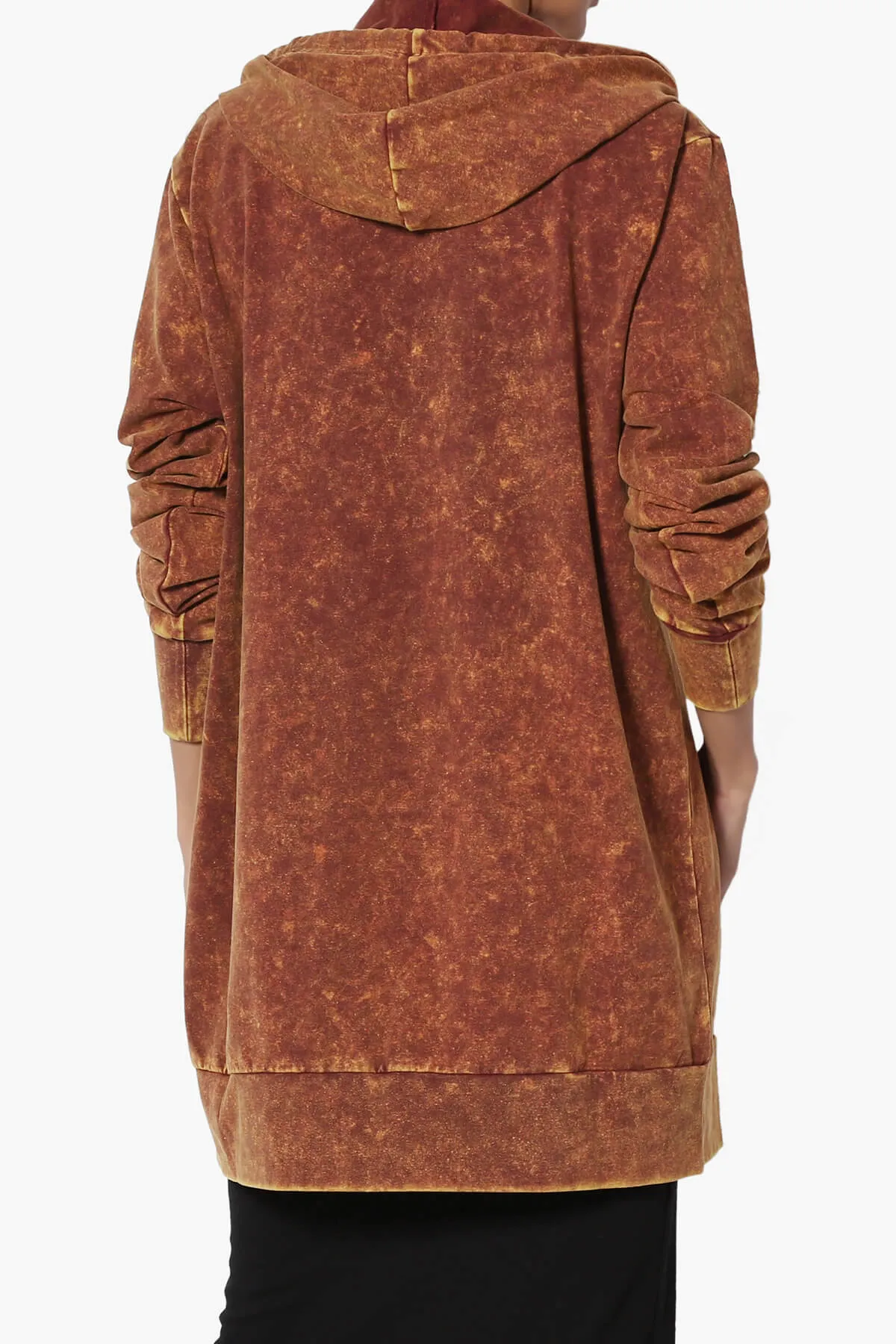 Trophy Acid Wash Hoodie Tunic PLUS
