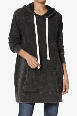 Trophy Acid Wash Hoodie Tunic PLUS