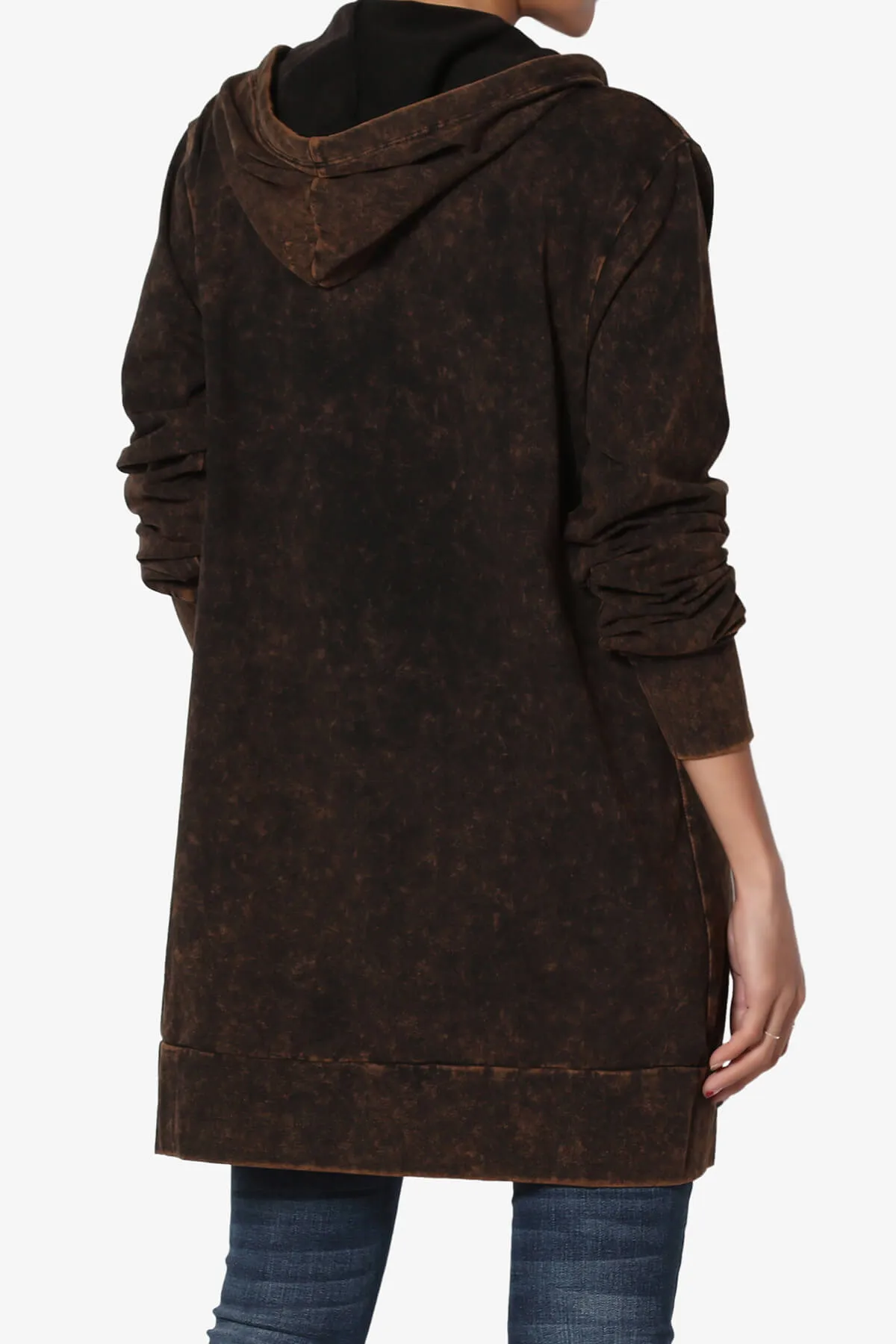 Trophy Acid Wash Hoodie Tunic PLUS