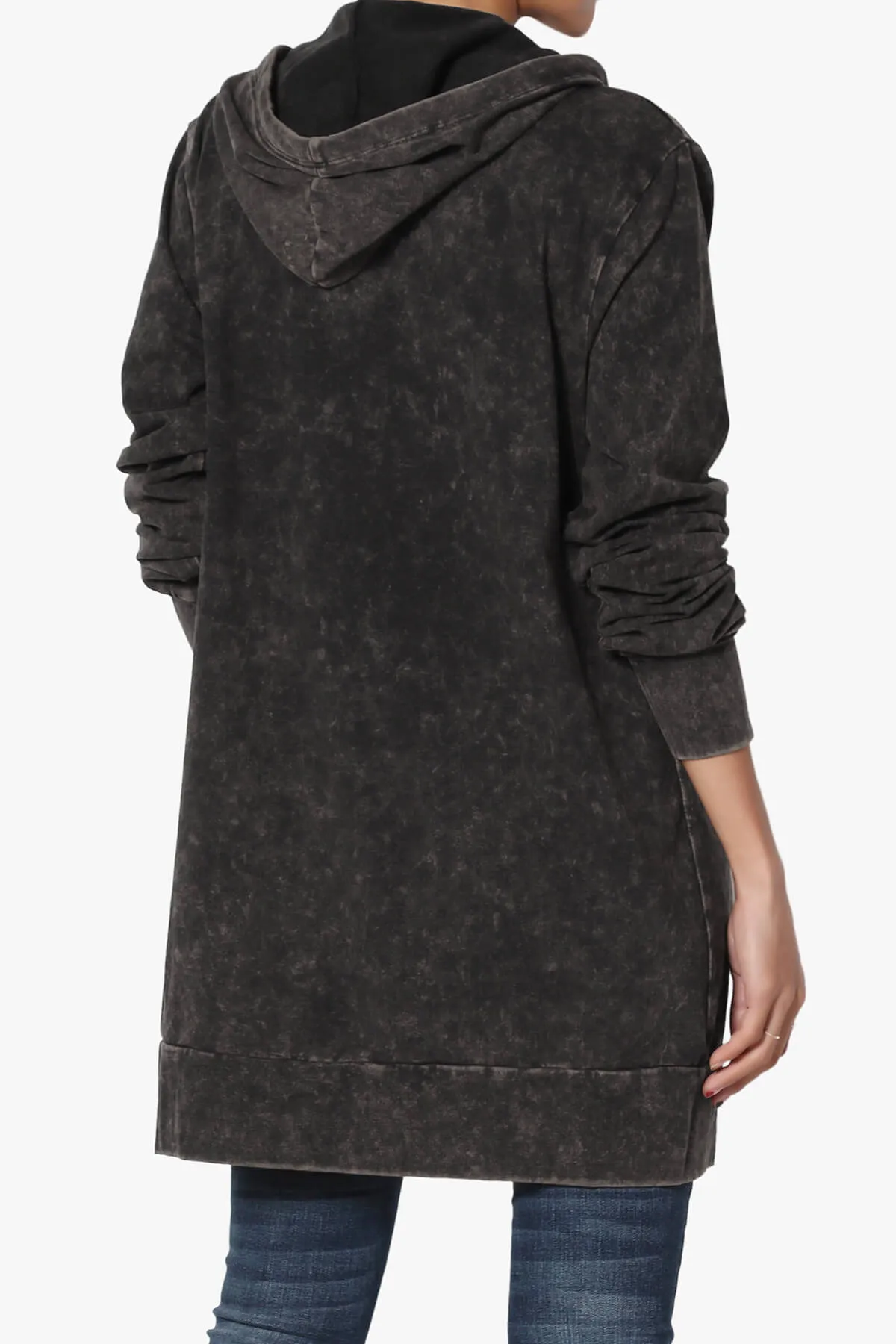 Trophy Acid Wash Hoodie Tunic PLUS