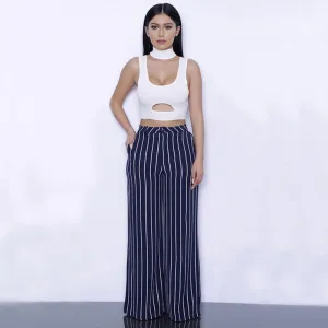 Tweed Elegant Pants Plus Crop Top Kylie Jenner Style
