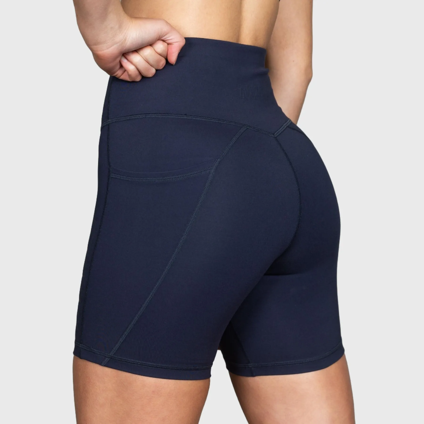 TWL - WOMEN'S ENERGY SHORTS MID LENGTH - ATHLETE - MIDNIGHT NAVY