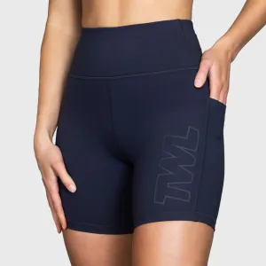 TWL - WOMEN'S ENERGY SHORTS MID LENGTH - ATHLETE - MIDNIGHT NAVY