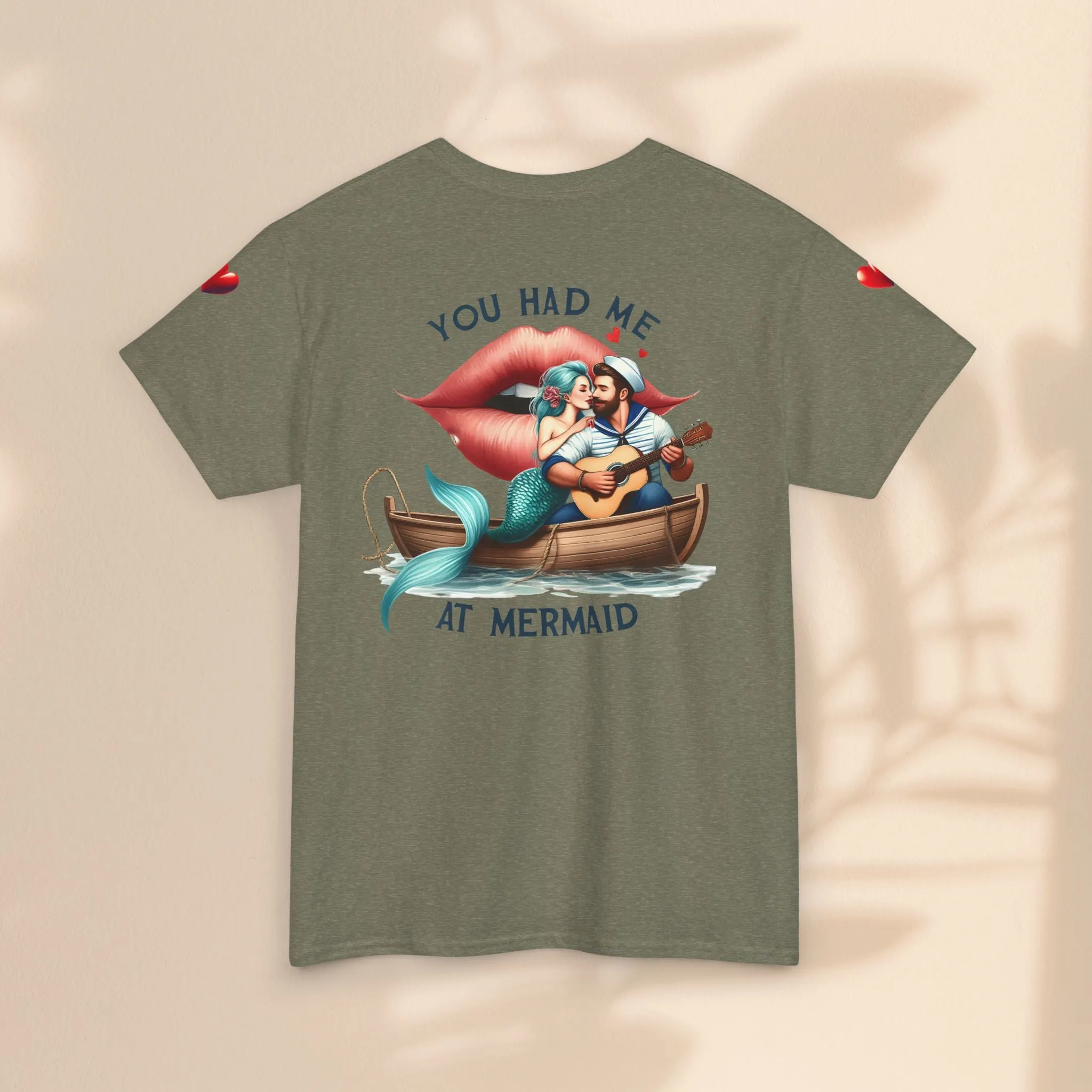 Unisex Heavy Cotton Tee - You Had Me At Mermaid