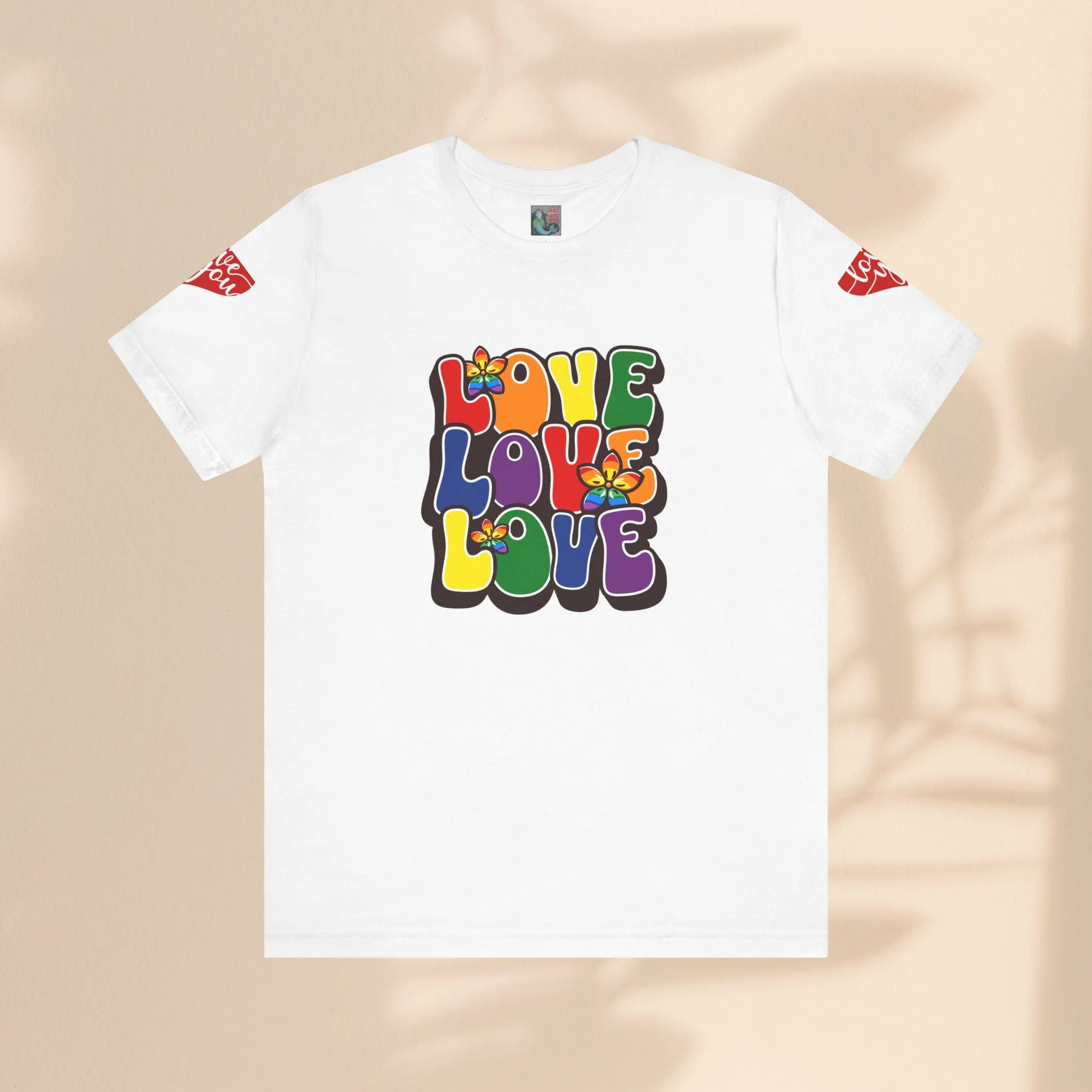 Unisex Jersey Short Sleeve Tee - Love, Love, Love