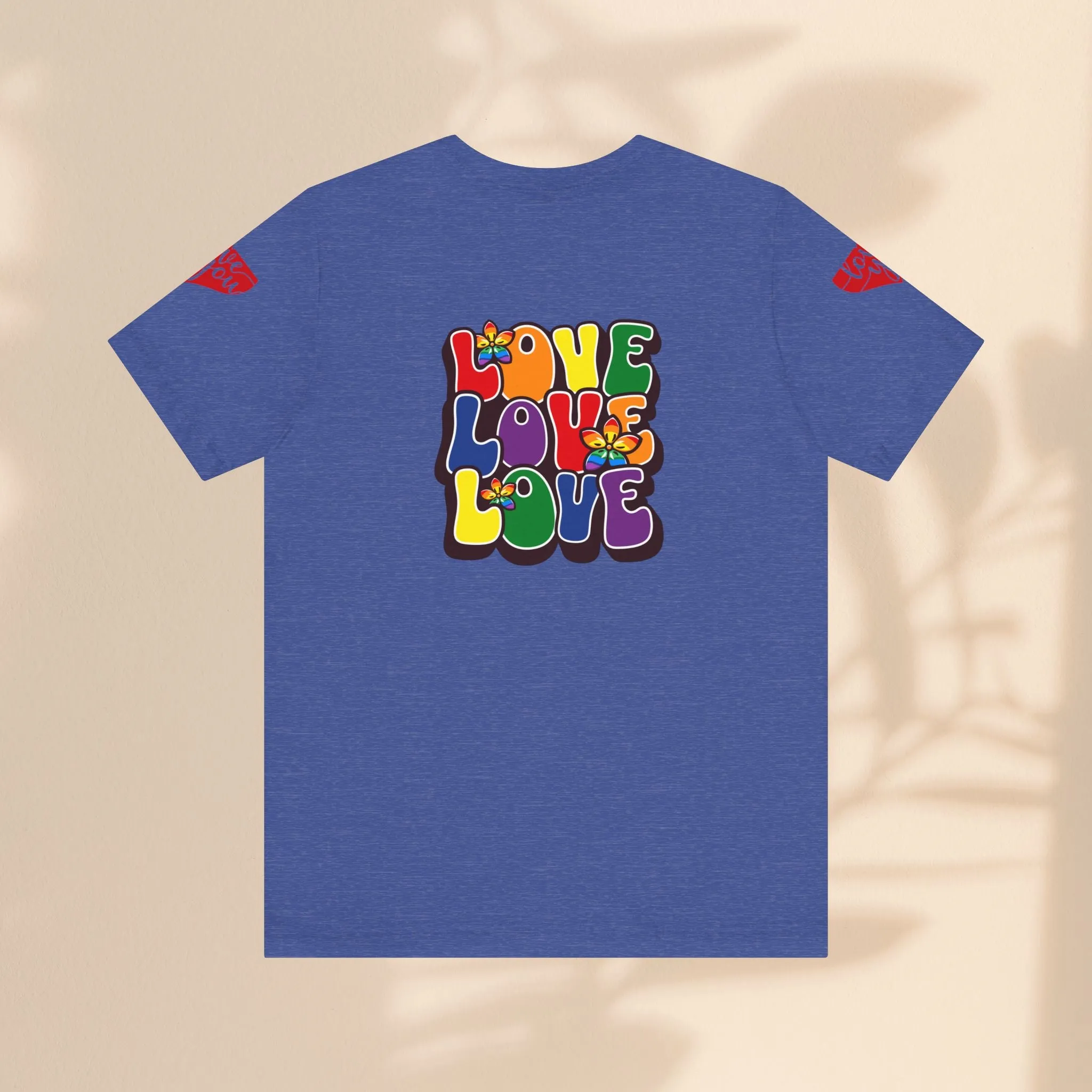 Unisex Jersey Short Sleeve Tee - Love, Love, Love